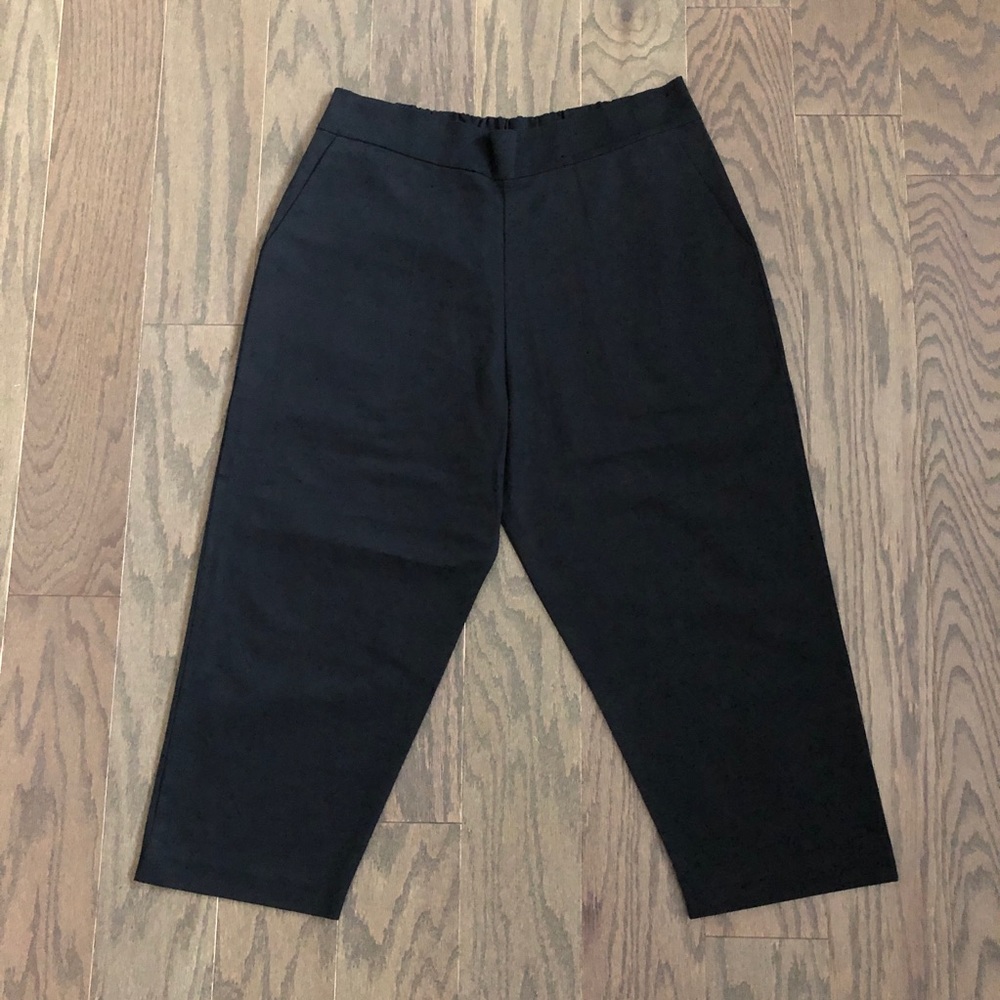 Blood Brother Stretch Cotton Wide Tapper Fit Cropped Pants